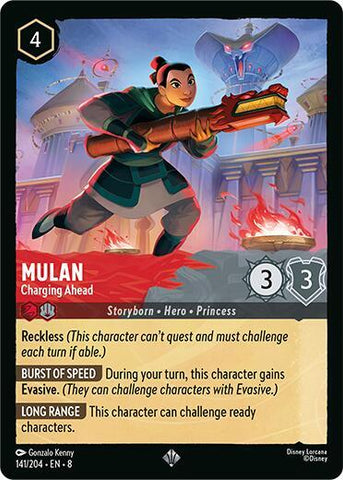 Mulan - Charging Ahead (Reign of Jafar)(8-141/204)(SR)