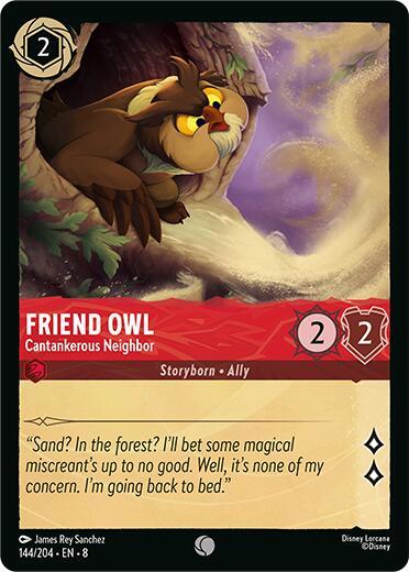 Friend Owl - Cantankerous Neighbor - Cold Foil (Reign of Jafar)(8-144/204)(C)