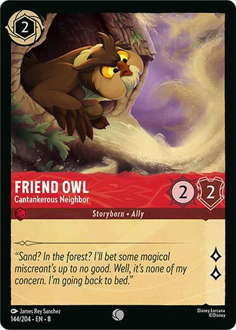 Friend Owl - Cantankerous Neighbor (Reign of Jafar)(8-144/204)(C)