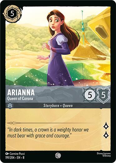 Arianna - Queen of Corona - Cold Foil (Reign of Jafar)(8-191/204)(C)