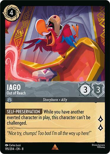 Iago - Out of Reach - Cold Foil (Reign of Jafar)(8-195/204)(R)