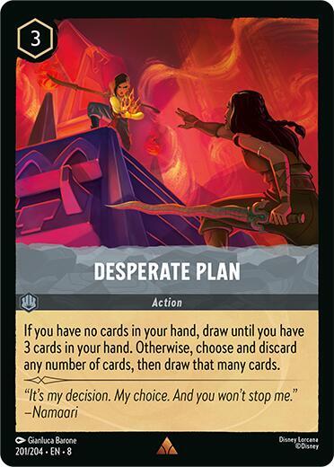 Desperate Plan - Cold Foil (Reign of Jafar)(8-201/204)(R)