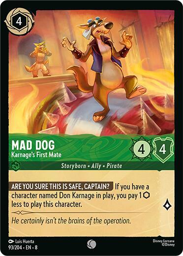 Mad Dog - Karnage's First Mate - Cold Foil (Reign of Jafar)(8-093/204)(C)