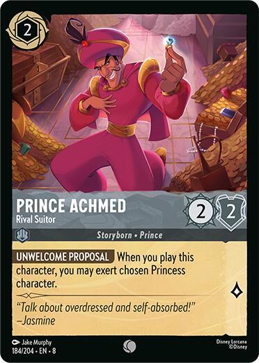Prince Achmed - Rival Suitor - Cold Foil (Reign of Jafar)(8-184/204)(C)