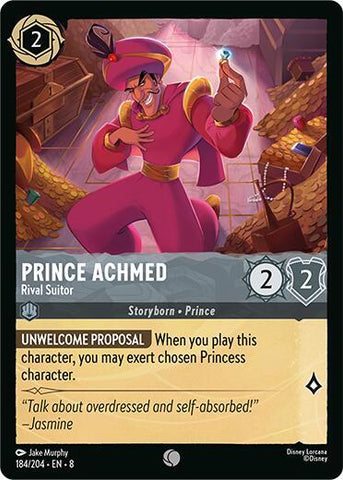 Prince Achmed - Rival Suitor - Cold Foil (Reign of Jafar)(8-184/204)(C)