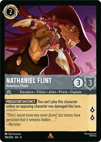 Nathaniel Flint - Notorious Pirate (Reign of Jafar)(8-196/204)(R)