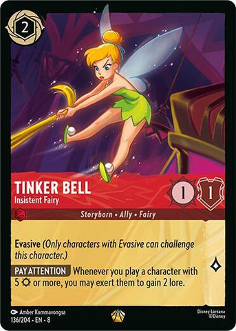 Tinker Bell - Insistent Fairy - Cold Foil (Reign of Jafar)(8-136/204)(L)