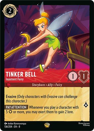 Tinker Bell - Insistent Fairy (Reign of Jafar)(8-136/204)(L)