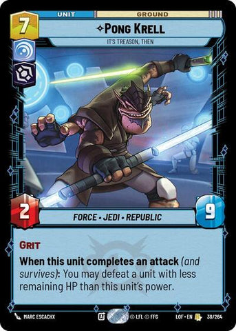 Pong Krell, It's Treason, Then (Legends of the Force)(LFL-038/264)(R)