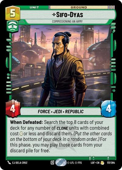 Sifo-Dyas, Commissioning An Army (Legends of the Force)(LFL-117/264)(R)