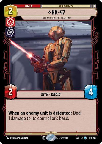 HK-47, Exclamation: Die, Meatbag! (Legends of the Force)(LFL-130/264)(L)