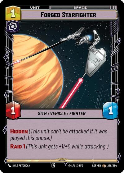 Forged Starfighter (Legends of the Force)(LFL-228/264)(C)