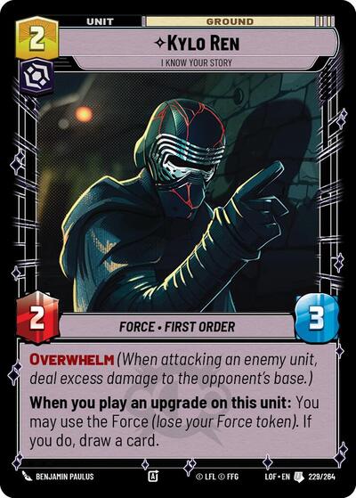 Kylo Ren, I Know Your Story (Legends of the Force)(LFL-229/264)(U)
