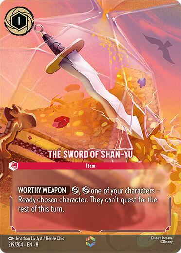The Sword of Shan Yu (Enchanted) - Holofoil (Reign of Jafar)(8-219/204)(E)