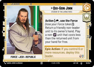 Qui-Gon Jinn, Student of the Living Force (Legends of the Force)(LFL-016/264)(S)