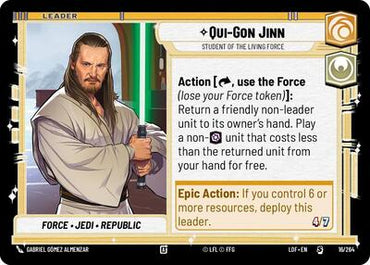Qui-Gon Jinn, Student of the Living Force (Legends of the Force)(LFL-016/264)(S)