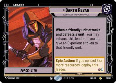 Darth Revan, Scourge of the Old Republic (Legends of the Force)(LFL-017/264)(R)