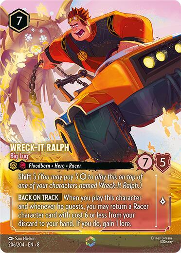 Wreck-It Ralph - Big Lug (Enchanted) - Holofoil (Reign of Jafar)(8-206/204)(E)