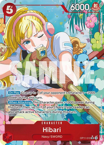 Hibari - Alternate Art - Foil (A Fist of Divine Speed)(OP11-010)(SR)