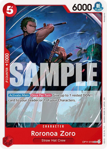 Roronoa Zoro (A Fist of Divine Speed)(OP11-016)(UC)