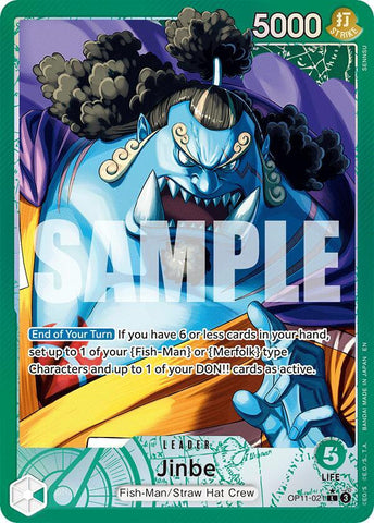 Jinbe (021) - Alternate Art - Foil (A Fist of Divine Speed)(OP11-021)(L)