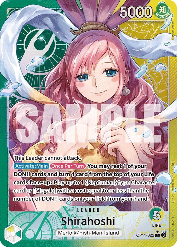 Shirahoshi (022) - Alternate Art - Foil (A Fist of Divine Speed)(OP11-022)(L)