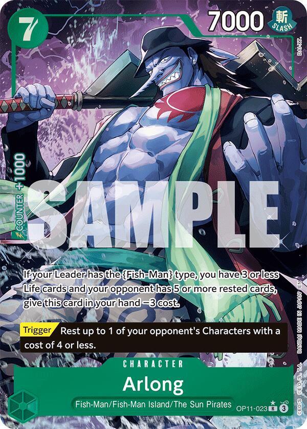Arlong - Alternate Art - Foil (A Fist of Divine Speed)(OP11-023)(R)