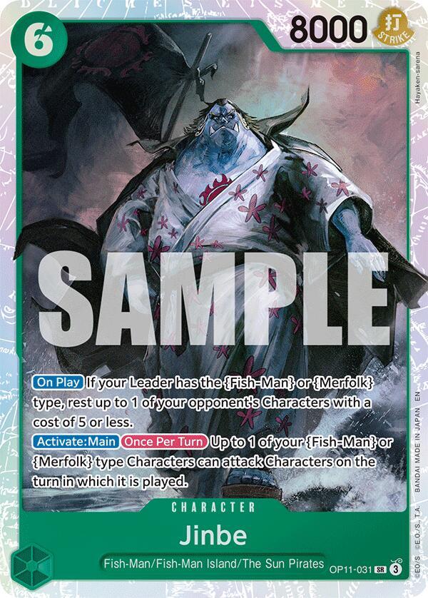 Jinbe (031) - Foil (A Fist of Divine Speed)(OP11-031)(SR)