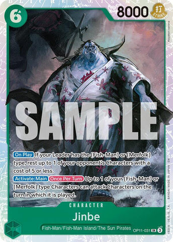 Jinbe (031) - Foil (A Fist of Divine Speed)(OP11-031)(SR)
