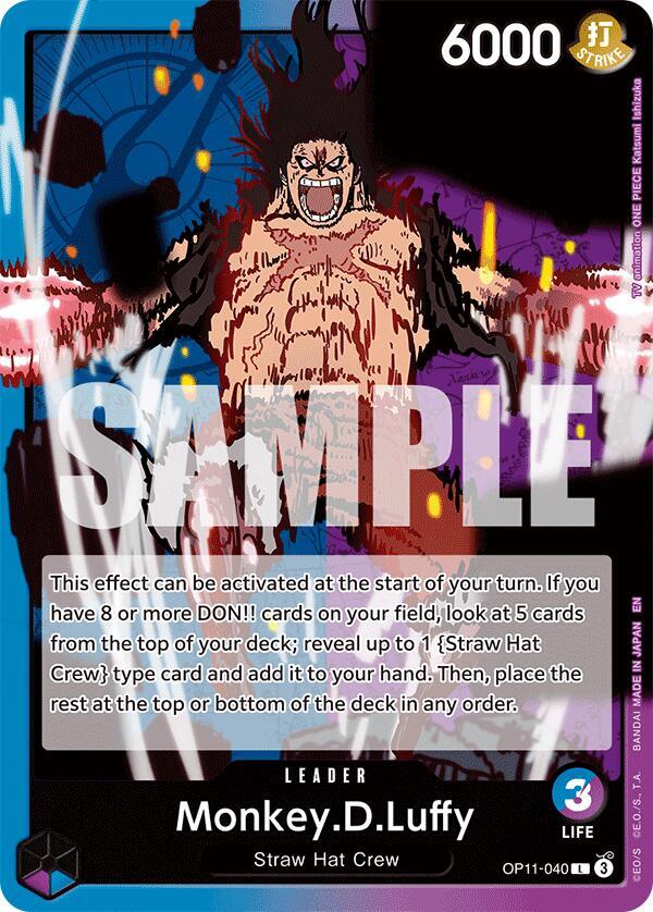 Monkey.D.Luffy (040) (A Fist of Divine Speed)(OP11-040)(L)