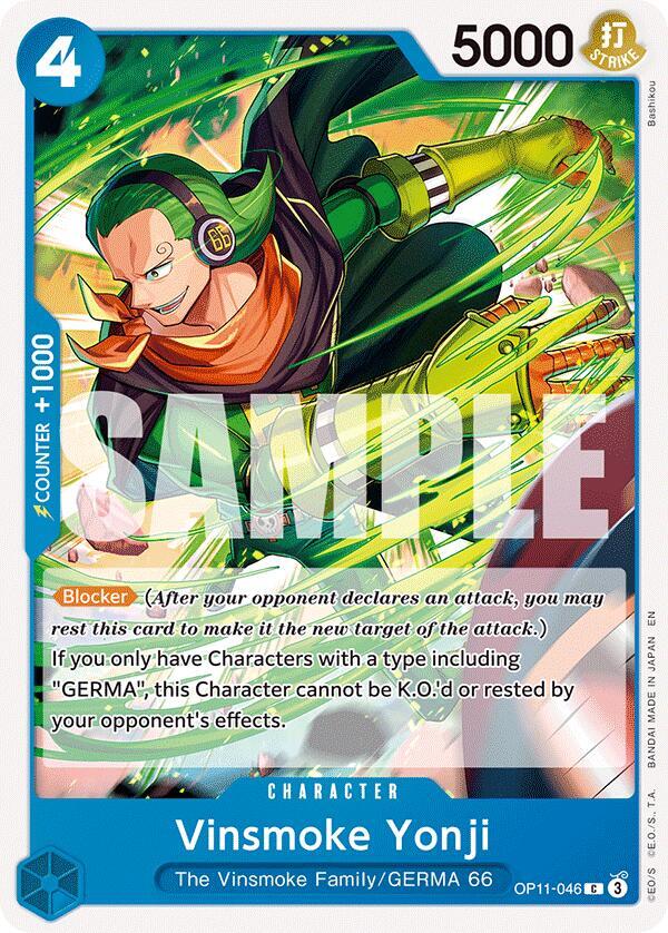 Vinsmoke Yonji (A Fist of Divine Speed)(OP11-046)(C)