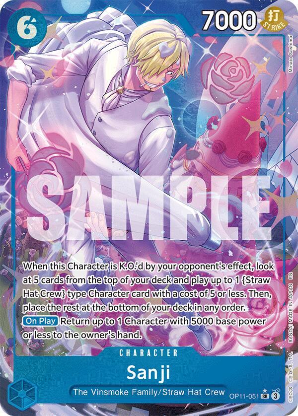 Sanji - Alternate Art - Foil (A Fist of Divine Speed)(OP11-051)(SR)