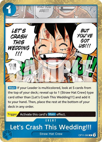 Let's Crash This Wedding!!! - Foil (A Fist of Divine Speed)(OP11-060)(R)