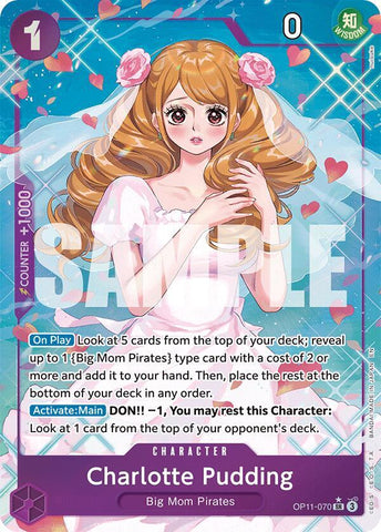 Charlotte Pudding - Alternate Art - Foil (A Fist of Divine Speed)(OP11-070)(SR)