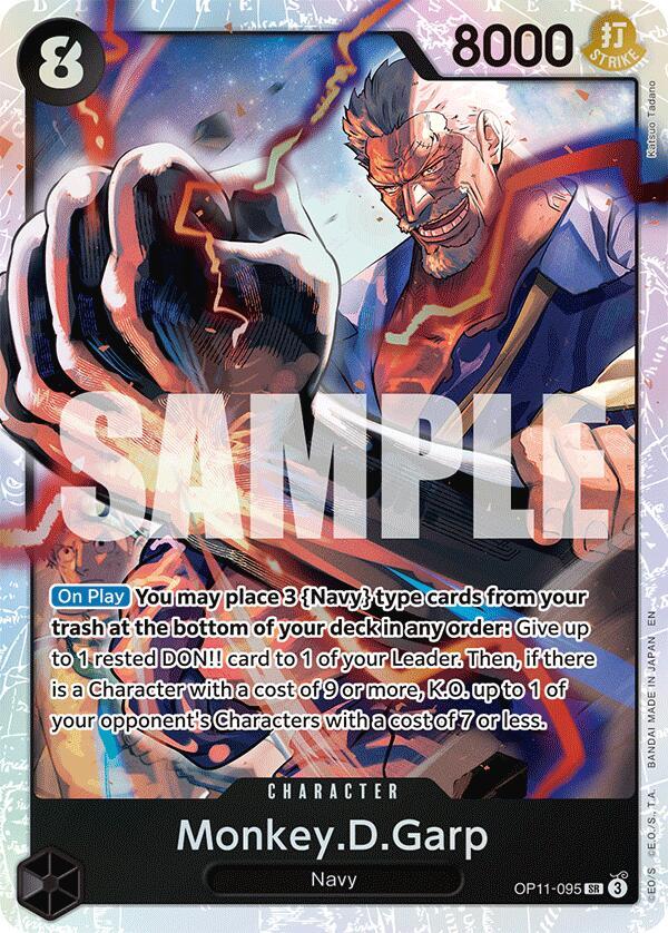 Monkey.D.Garp - Foil (A Fist of Divine Speed)(OP11-095)(SR)