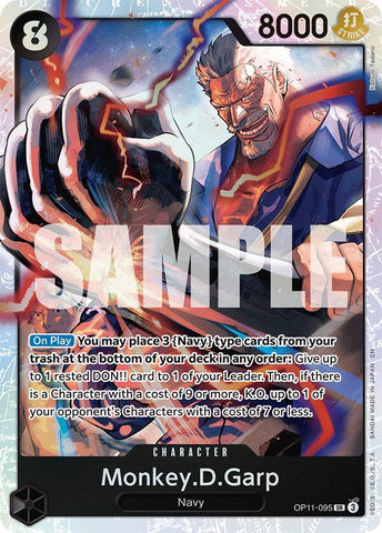 Monkey.D.Garp - Foil (A Fist of Divine Speed)(OP11-095)(SR)