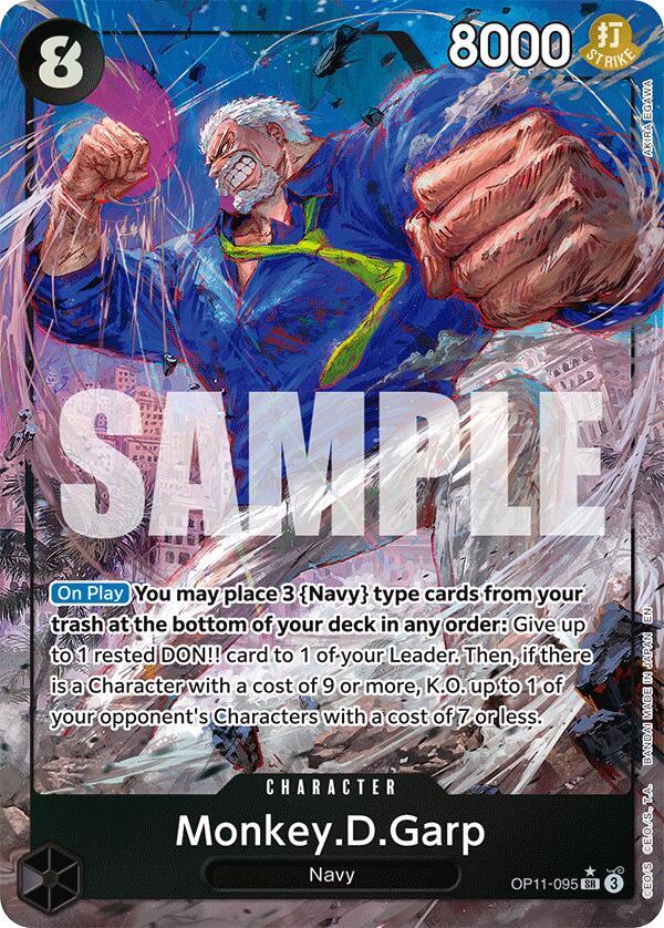 Monkey.D.Garp - Alternate Art - Foil (A Fist of Divine Speed)(OP11-095)(SR)