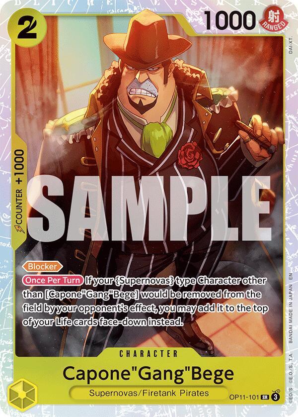 Capone"Gang"Bege (101) - Foil (A Fist of Divine Speed)(OP11-101)(SR)
