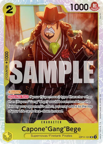Capone"Gang"Bege (101) - Foil (A Fist of Divine Speed)(OP11-101)(SR)