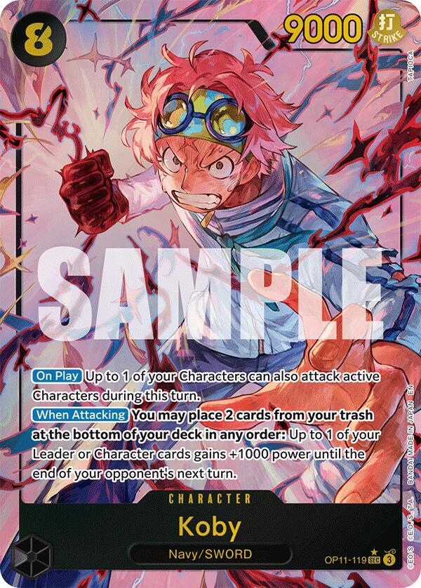 Koby (119) - Alternate Art - Foil (A Fist of Divine Speed)(OP11-119)(SEC)