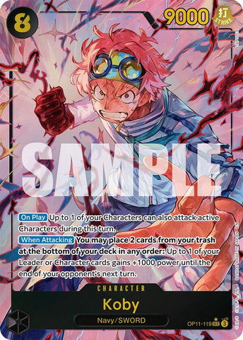 Koby (119) - Alternate Art - Foil (A Fist of Divine Speed)(OP11-119)(SEC)