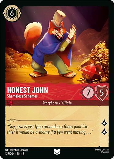Honest John - Shameless Schemer - Cold Foil (Reign of Jafar)(8-122/204)(U)