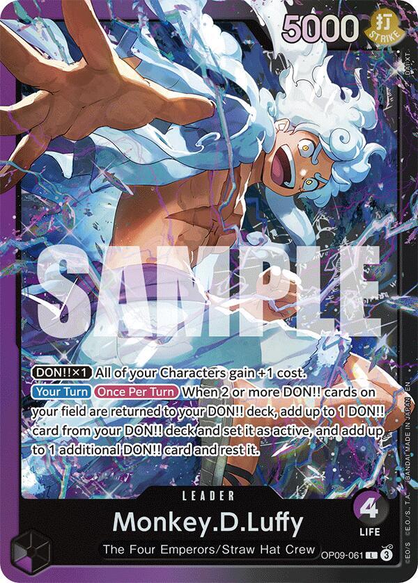 Monkey.D.Luffy (OP09-061) - Foil (Starter Deck 26: PURPLE/BLACK Monkey.D.Luffy)(OP09-061)(L)