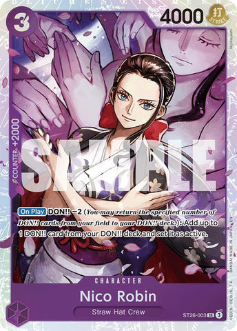 Nico Robin - Foil (Starter Deck 26: PURPLE/BLACK Monkey.D.Luffy)(ST26-003)(SR)
