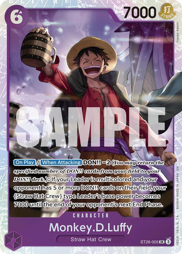 Monkey.D.Luffy (ST26-005) - Foil (Starter Deck 26: PURPLE/BLACK Monkey.D.Luffy)(ST26-005)(SR)