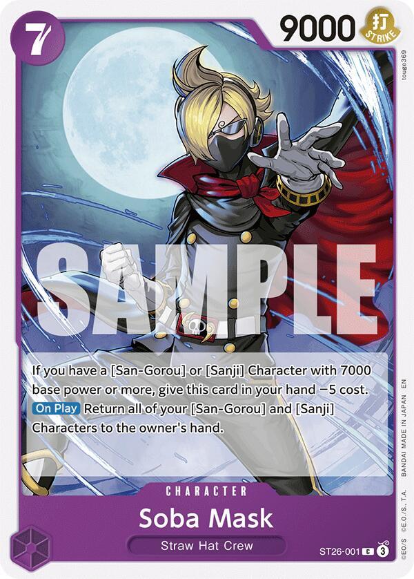 Soba Mask (Starter Deck 26: PURPLE/BLACK Monkey.D.Luffy)(ST26-001)(C)