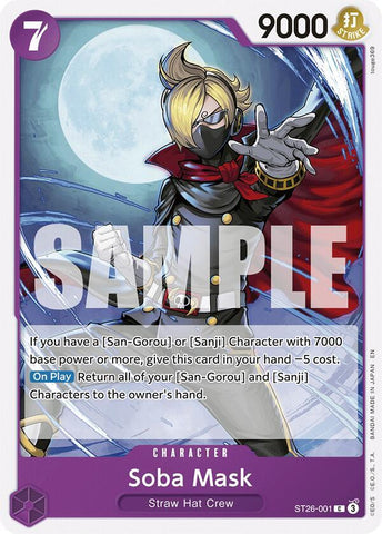 Soba Mask (Starter Deck 26: PURPLE/BLACK Monkey.D.Luffy)(ST26-001)(C)