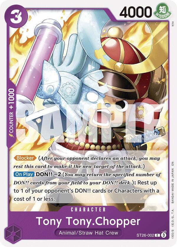 Tony Tony.Chopper (Starter Deck 26: PURPLE/BLACK Monkey.D.Luffy)(ST26-002)(C)