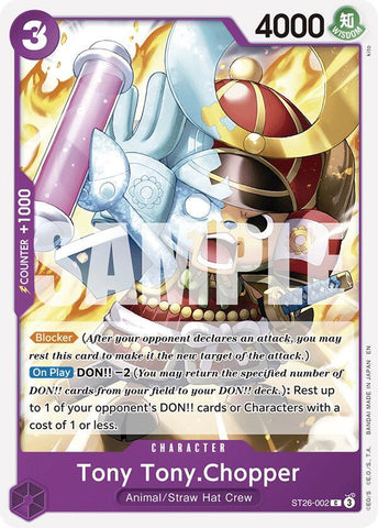 Tony Tony.Chopper (Starter Deck 26: PURPLE/BLACK Monkey.D.Luffy)(ST26-002)(C)