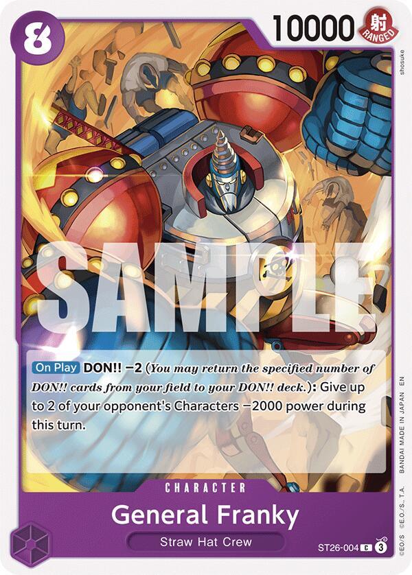 General Franky (Starter Deck 26: PURPLE/BLACK Monkey.D.Luffy)(ST26-004)(C)